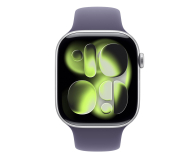 APPLE Watch Series 11 GPS + Cellular 46mm Aluminiowa koperta (srebrny)/ Sportowy pasek (księżycowa poświata) - rozmiar S/M - 1362434 - zdjęcie 2